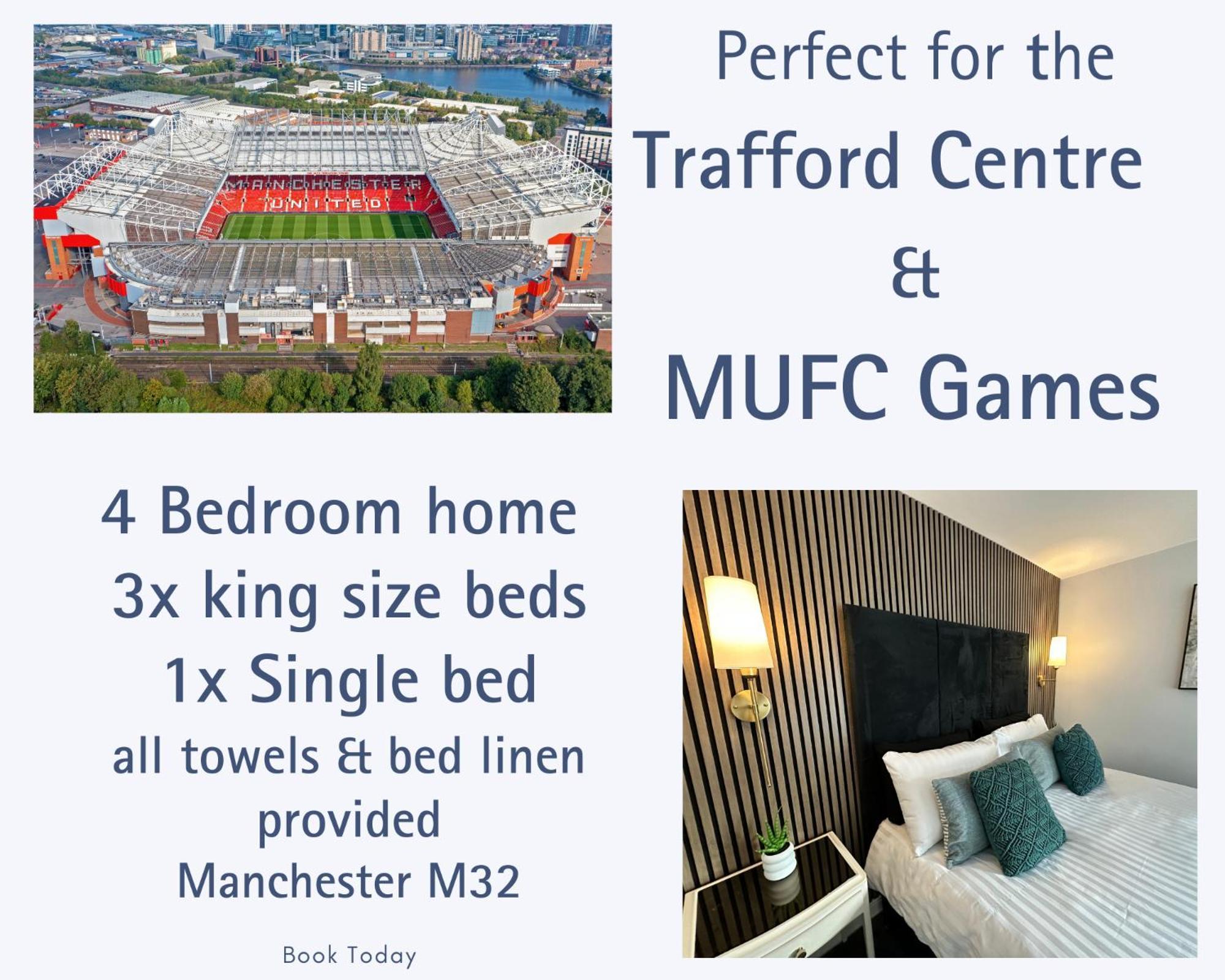 Waterside Mufc & Trafford Centre Townhouse 4 Bedroom Free Parking Μάντσεστερ Εξωτερικό φωτογραφία